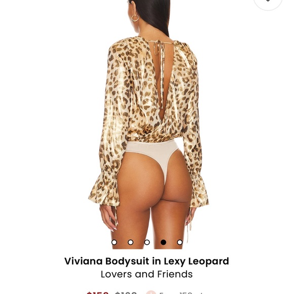 Lovers and Friends leopard bodysuit size S never worn purchased from revolve - Picture 7 of 8